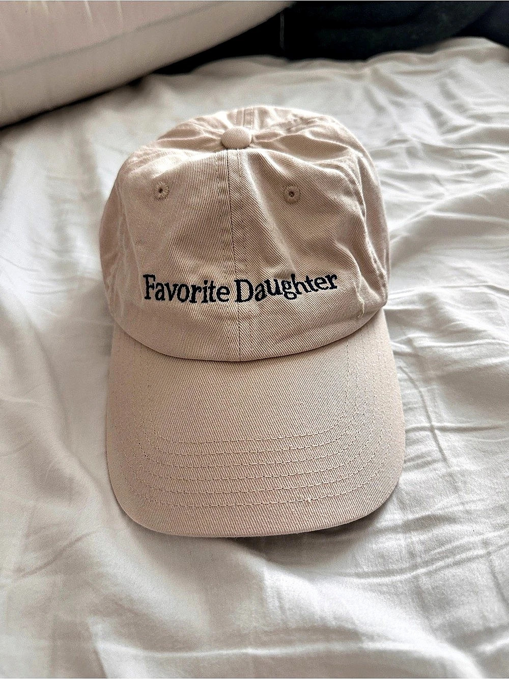 Favorite Daughter The Classic Logo Baseball Hat Beige
